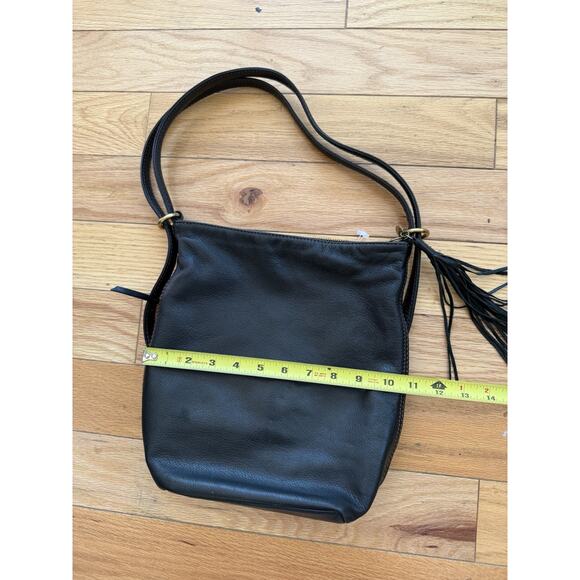 HOBO Merrin Convertible Pebble Leather Backpack Shoulder Bag Black - Picture 8 of 9